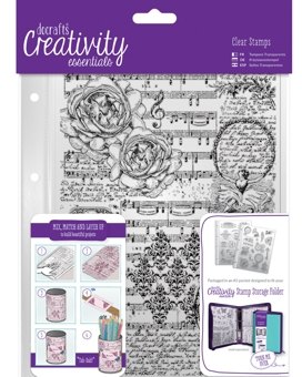 DoCrafts DoCrafts Creativity Essentials A5 Clear Stamps Musicality Background