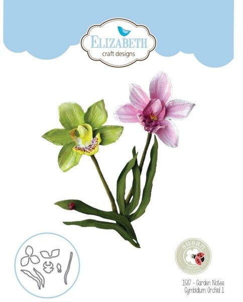 Elizabeth Crafts Elizabeth Craft Designs - Garden Notes - Cymbidium Orchid 1 Die 1587