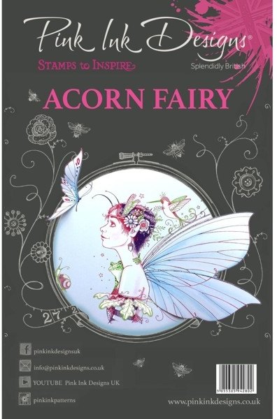Pink Ink Pink Ink Designs A5 Clear Stamp Set - Acorn Fairy