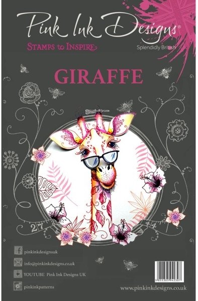 Pink Ink Pink Ink Designs A5 Clear Stamp Set - Giraffe