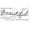 Sharon Callis Sharon Callis Craft - Clear Stamps - From The Heart - Beautiful