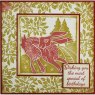 Woodware Woodware Clear Singles Stamp  Lino Cut - Hare in the Fields