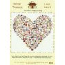 Bothy Threads Bothy Threads Love Heart Counted Cross Stitch Kit