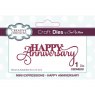 Creative Expressions Sue WIlson Mini Expressions Collection Happy Anniversary Die CEDME031