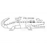 Woodware Woodware Clear Singles Stamps Smile Crocodile