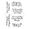 Woodware Woodware Clear Singles Stamps Happy Thoughts