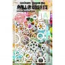 Aall & Create Aall & Create A6 Stencil #71 - Steam Cogs