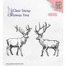 Nellie Snellen Nellie Snellen Clear Stamp Christmas Time 'Two Reindeer' CT028
