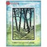 Woodware Woodware Clear Singles Stamp - Lino Cut - Birch Trees