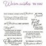 Crafters Companion Sentiment & Verses Clear Stamps - Warm Wishes