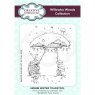 Willowby Woods Winter Toadstool A6 Pre Cut Rubber Stamp