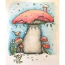 Willowby Woods Willowby Woods Winter Toadstool A6 Pre Cut Rubber Stamp