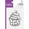 Crafters Companion Clear Acrylic Stamps - Cupcake Diet €“ 4 for £8.99
