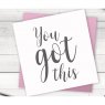 Crafter's Companion Crafters Companion Clear Acrylic Stamps - You Got This €“ 4 for £8.99