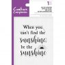 Crafters Companion Clear Acrylic Stamps - Be the Sunshine €“ 4 for £8.99