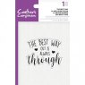 Crafters Companion Clear Acrylic Stamps - The Best Way €“ 4 for £8.99