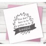 Crafter's Companion Crafters Companion Clear Acrylic Stamps - Be Beautiful - 4 for £8.99