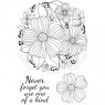 Woodware Clear Stamps Cosmos Circle