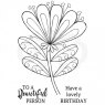 Woodware Clear Stamps Bold Blooms - Wendy