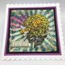 IndigoBlu Indigoblu Vintage Chrysanthemum A6 Red Rubber Stamp