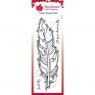 Woodware Woodware Clear Singles Large Feather 8 in x 2.6 in stamp