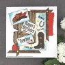 Woodware Woodware Clear Singles Wild West Greetings 8 in x 2.6 in stamp