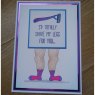 Crafter's Companion Crafter's Companion Quirky Sentiment Stamps - Shave My Legs – 4 for £8.99