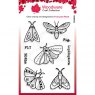 Woodware Woodware Clear Stamp - Moths 4 in x 6 in Clear Stamp
