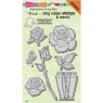 Stampendous Stampendous Rose Bouquet Cling Rubber Stamps & Stencil
