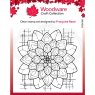 Woodware Woodware Clear Singles Blossom  4 in x 4 in Stamp