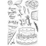 Crafter's Companion Sara Davies Rose Gold - Stamp and Die - Birthday Wishes
