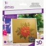 Crafter's Companion Gemini 6x6 3D Embossing Folder - Elegant Poinsettia