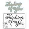 Julie Hickey Julie Hickey Designs - Thinking of You Stamp and Die set JHE-CUT-1004