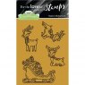 Hunkydory Hunkydory Happy Town Stamp Set - Santa's Reindeers