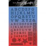 Hunkydory Hunkydory For the Love of Stamps - Stained Glass Alphabet A4 Stamp Set