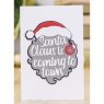 Crafter's Companion Gemini Layerable Sentiments Christmas Die - Santa Claus Is Coming To Town