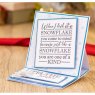 Crafter's Companion Crafters Companion Clear Acrylic Verse Stamps - Snowflakes are Kisses