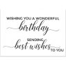 Julie Hickey Julie Hickey Designs - Birthday Best Wishes Sentiment Stamp Set JHE1026