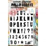 Aall & Create Aall & Create A5 Stamp #397 - Grungy Alphabet