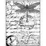 Crafter's Companion Crafty Individuals 'Dragonfly Post' Red Rubber Stamp CI-001