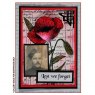 Crafty Individuals Crafty Individuals 'Pretty Poppy' Red Rubber Stamp CI-210