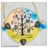 Crafty Individuals Crafty Individuals 'Home Sweet Home Tree' Red Rubber Stamp CI-280