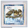 Crafty Individuals Crafty Individuals 'Owl Family' Red Rubber Stamp CI-513