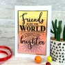 Hunkydory Hunkydory For the Love of Stamps - Friends So Bright A6 Stamp Set
