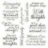 Crafter's Companion Sara Davies Caring Thoughts - Acrylic Stamp - Always in my Thoughts