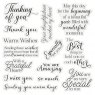 Crafter's Companion Sara Davies Caring Thoughts - Acrylic Stamp - With a Grateful Heart