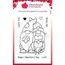 Woodware Woodware Clear Singles Valentine Gnome 4 in x 6 in Stamp