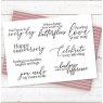 Crafter's Companion Nitwit Bloom with Grace - Clear Acrylic Stamp Set