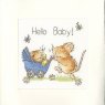 Bothy Threads Bothy Threads Hello Baby! Christmas Card Counted Cross Stitch Kit XGC21