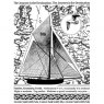 Crafty Individuals Crafty Individuals 'Come Sail With Me' Red Rubber Stamp CI-457